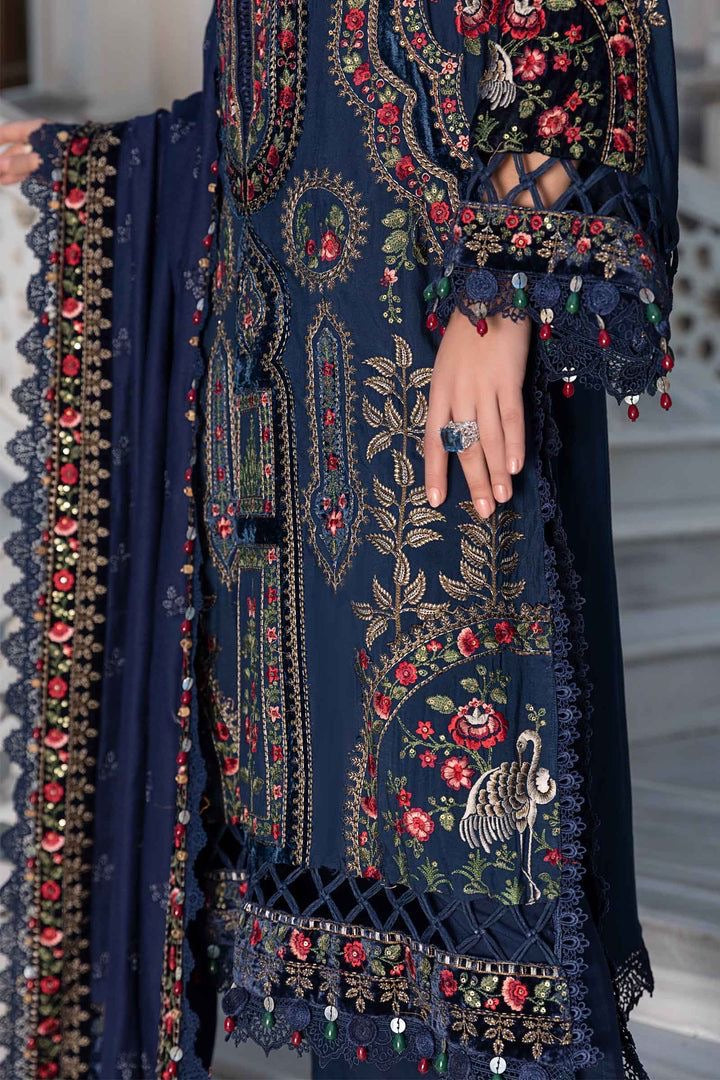 MARIA-B Luxury Embroidered 3PC (DHANAK FABRIC)