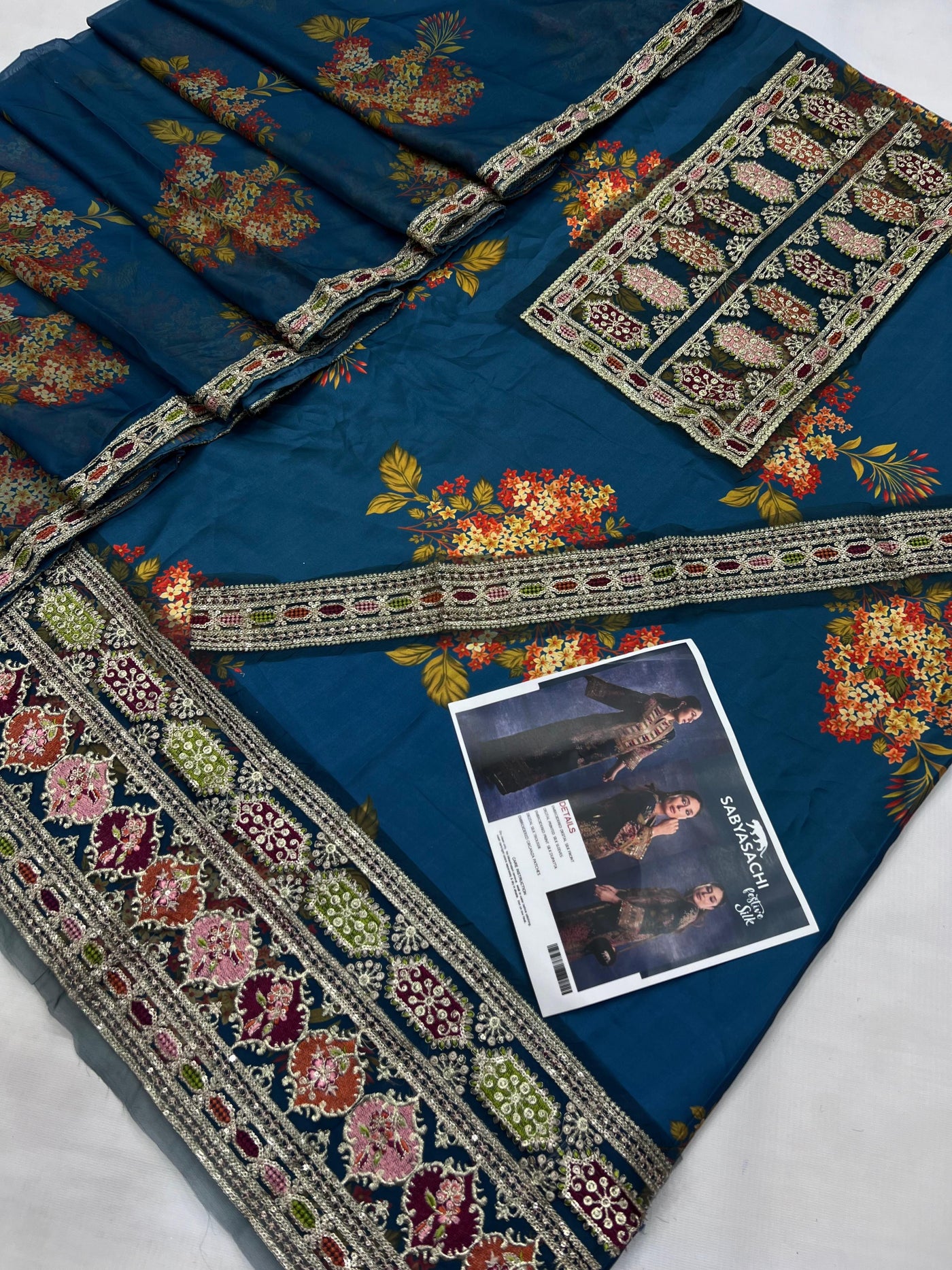 Aneela's Silk Embroidered 3-Piece Unstiched