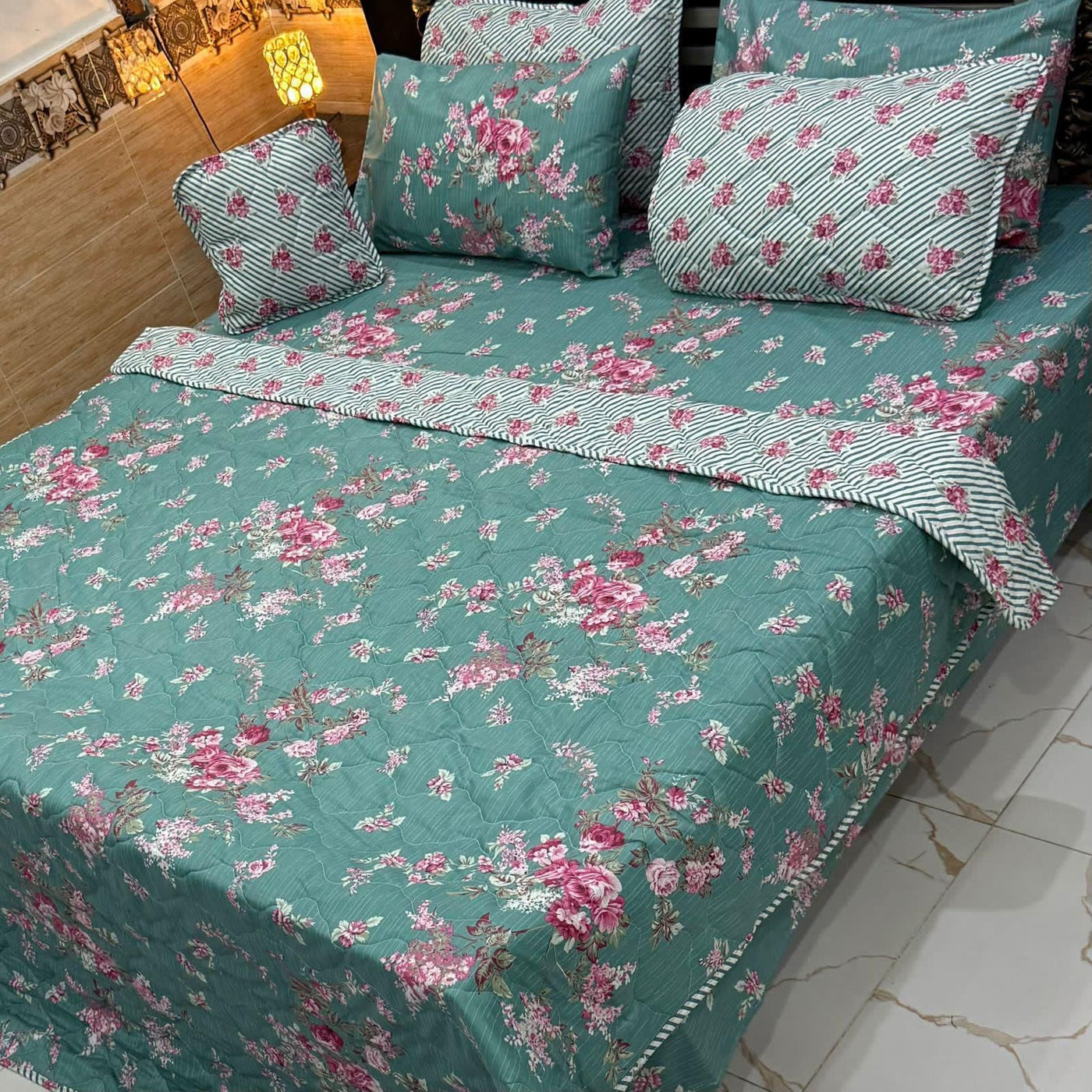 7PC PRINTED-COMFORTER SET