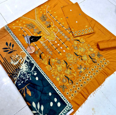 RAMSHA LINEN -3PC
HEAVY SEQUIN EMB
BANA DORA LINEN DUPATTA