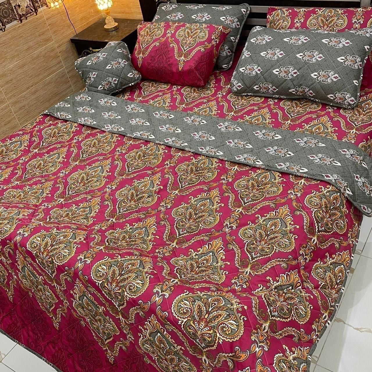 7PC PRINTED-COMFORTER SET