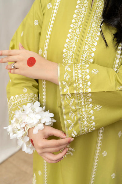 URGE - 3PC Dhanak LUXURY EMBROIDERED with printed shawl