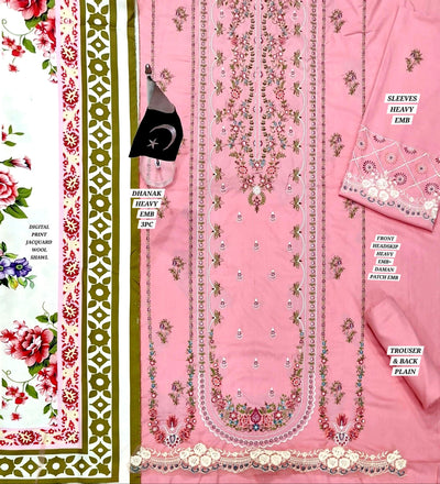 ZARA SHAHJAHAN-Danak 3PC  EMB
